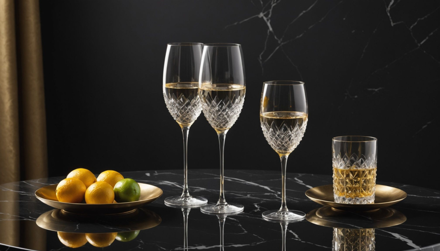 Moderne eleganz mit kristallbechern von saint louis